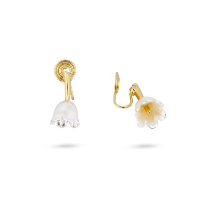 Boucles d'oreilles à clip tulipe