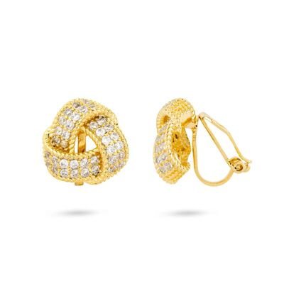 Boucles d'oreilles à clip en cristal