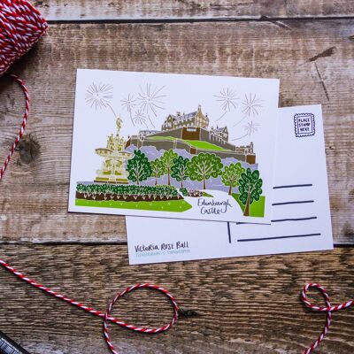Edinburgh Castle Postkarte