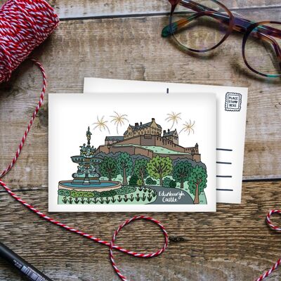 Cartolina del Castello di Edimburgo