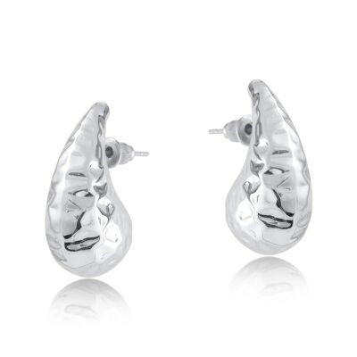 3250 BOUCLES D'OREILLES ARTEMIS EN FORME DE LARMES BATTUES