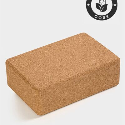 Yoga Studio The Comfortable Large Cork Yoga Block Brick (Unbranded)