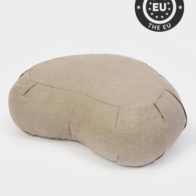 Yoga Studio EU Coussin en lin bio sarrasin Zafu Crescent