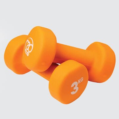 Yoga Mad Par de Mancuernas Neo 3Kg - Naranja