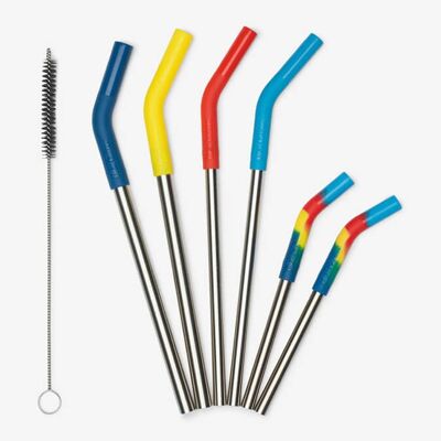 Juego de pajitas de 6 piezas Klean Kanteen - Multicolor