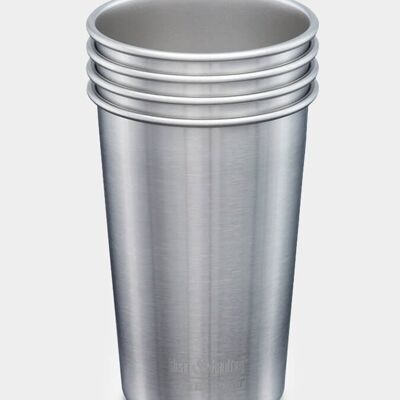 Klean Kanteen Vaso de Acero 16oz - Paquete de 4 (473ml)