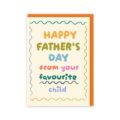 Favourite Child Father's Day Card