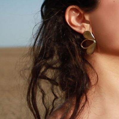 HERSÉ terra cotta earrings