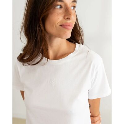 Camiseta Flor Blanca