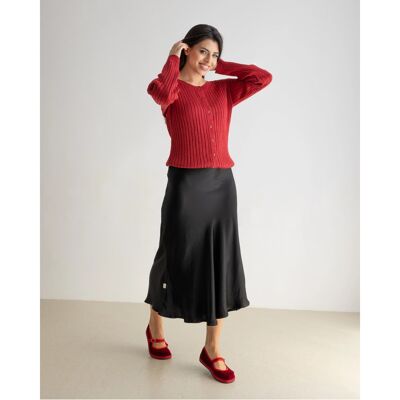 Falda Shine Black