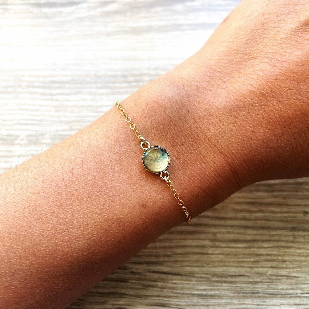 Billie Round Labradorite Bracelet