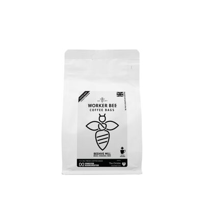 Beehive Coffee Bags (8g) - 60/40 (Arabica/Robusta Blend) - 15 Beutel
