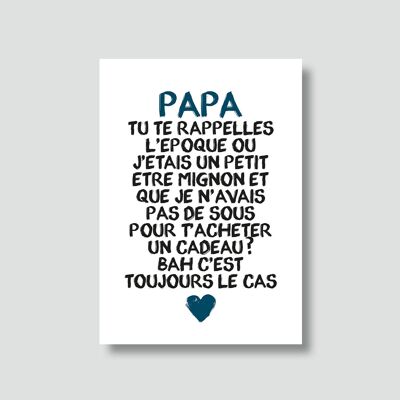 "Dad" Card: Dad, do you remember when I was a cute little being...(with envelope)