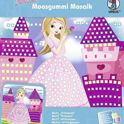 Mosaico in gommapiuma "Glitter Princess"