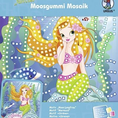 Mosaico in gommapiuma "Sirena Glitter"