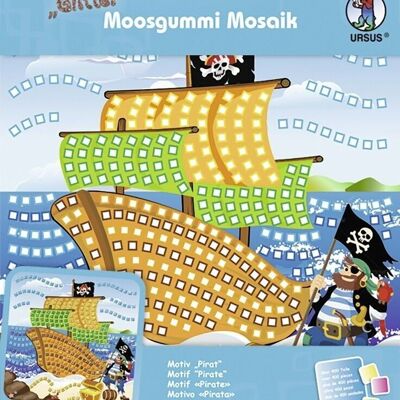 Moosgummi-Mosaik "Glitter Pirat"