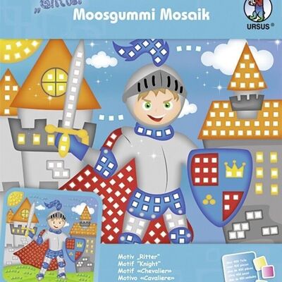 Moosgummi-Mosaik "Glitter Ritter"