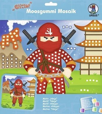 Mosaïque en caoutchouc mousse "ninja fighter" 4