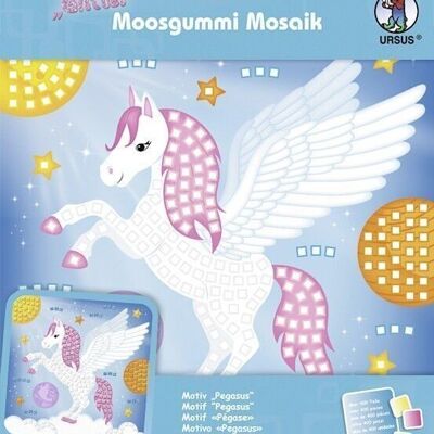 Moosgummi-Mosaik "Glitter Pegasus"