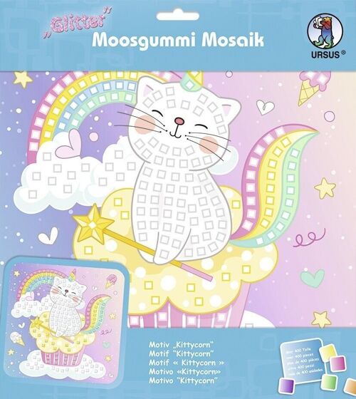 Moosgummi-Mosaik "Kittycorn"