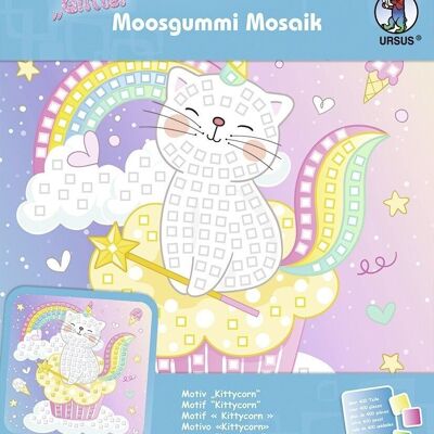 Moosgummi-Mosaik "Kittycorn"