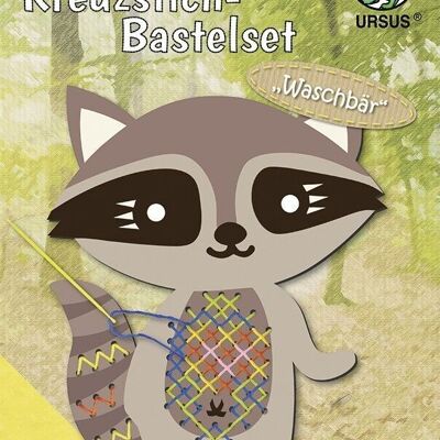 Kreuzstich-Bastelset "Waschbär"