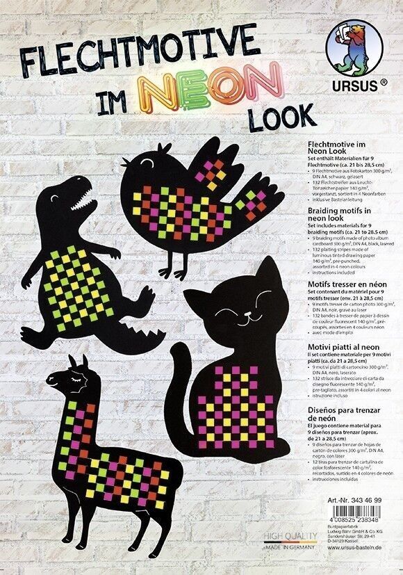 Motivi intrecciati in look neon