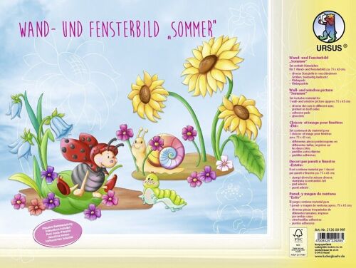 Wand- und Fensterbild "Sommer"