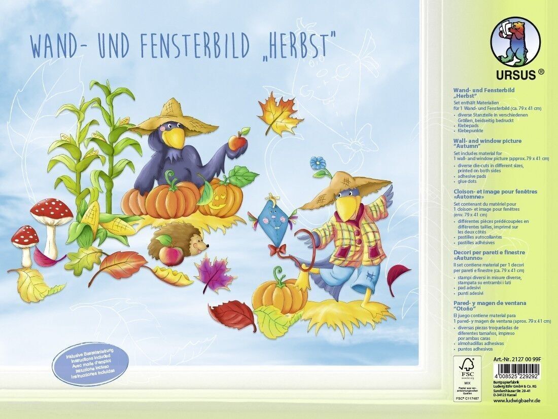 Quadro da parete e da finestra "Autunno"