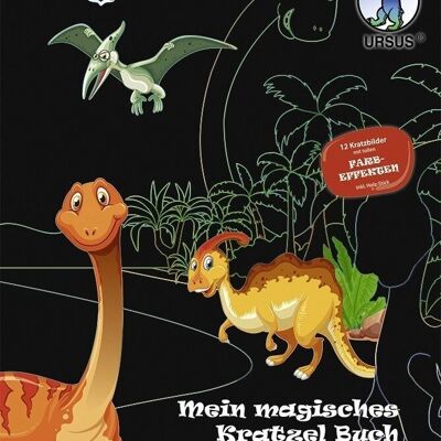 Mon livre à gratter magique "Dragons & Dinos"