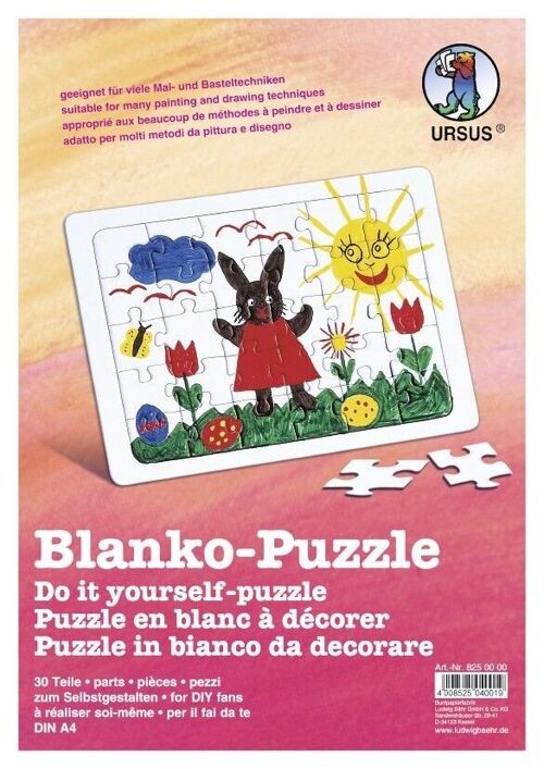 Blanko-Puzzle, DIN A4