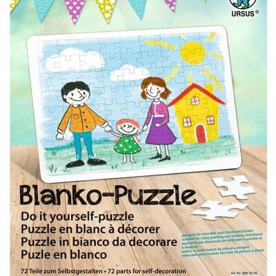 Blank puzzle, DIN A3