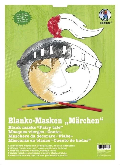 Blanko-Masken "Märchen"