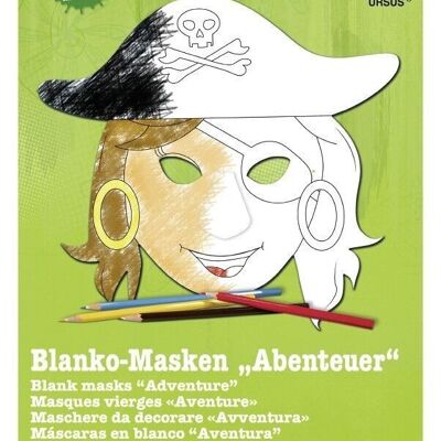 Blanko-Masken "Abenteuer"