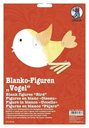 Chiffres vierges "Oiseau" 3