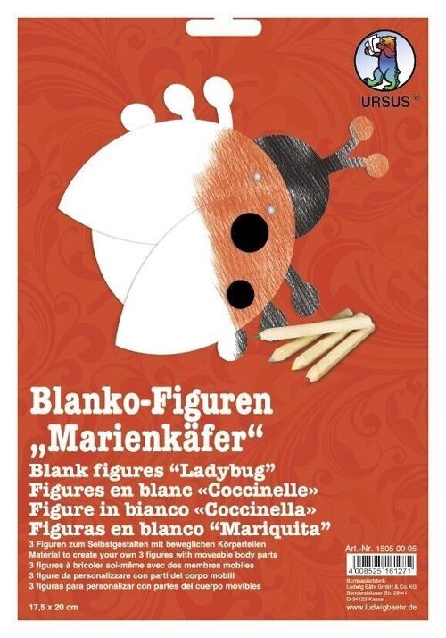 Blanko-Figuren "Marienkäfer"