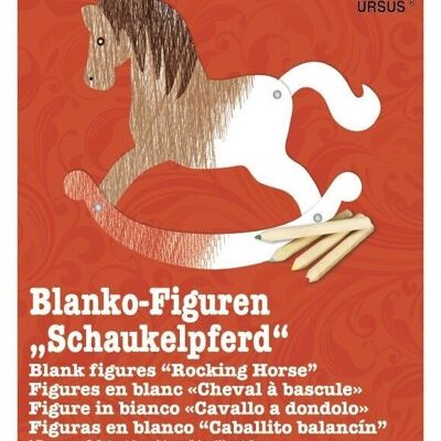 Blanko-Figuren "Schaukelpferd"