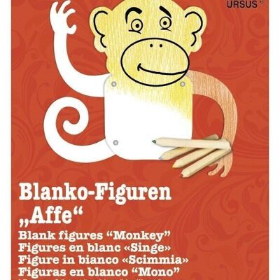 Blanko-Figuren "Affe"