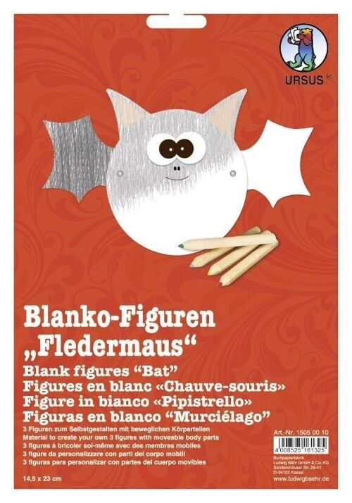 Blanko-Figuren "Fledermaus"