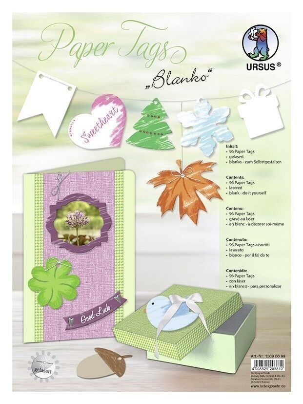 Etichette di carta "vuote"