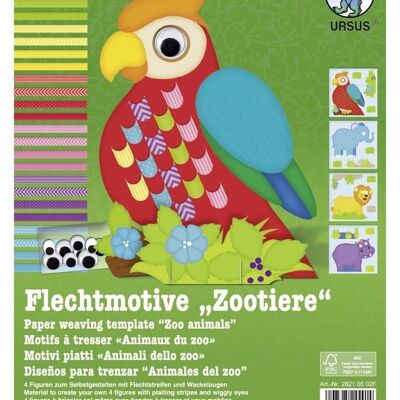 Flechtmotive "Zootiere"