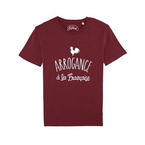 ARROGANCE À LA FRANÇAISE - Tee-shirt Bordeaux