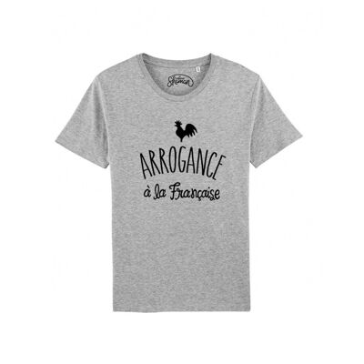 FRENCH ARROGANCE - T-shirt grigio melange