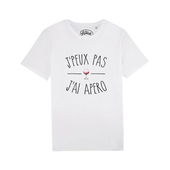 JE PEUX PAS J'AI APÉRO - Tee-shirt Blanc