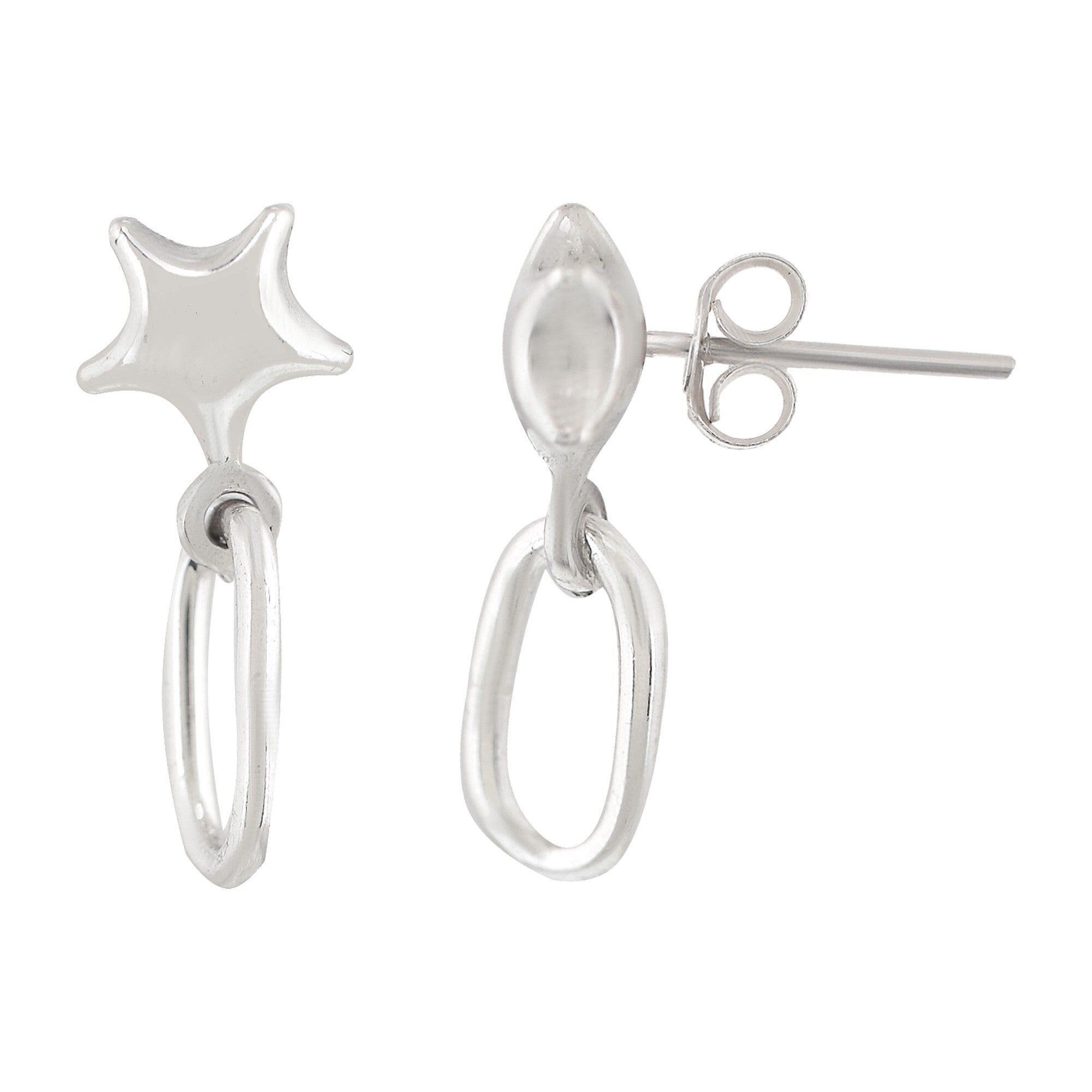 Orecchino in argento "Unique Silver" Star1 argento 925