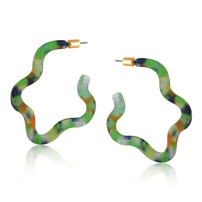 3219 BOUCLES D'OREILLES EN RÉSINE ERICA SQUIGGLE