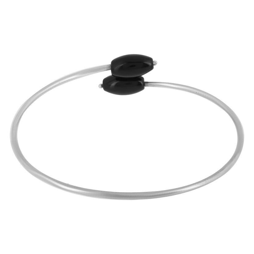 Sterlingsilber-Kristallarmband „Black Olive“ aus Silber 925