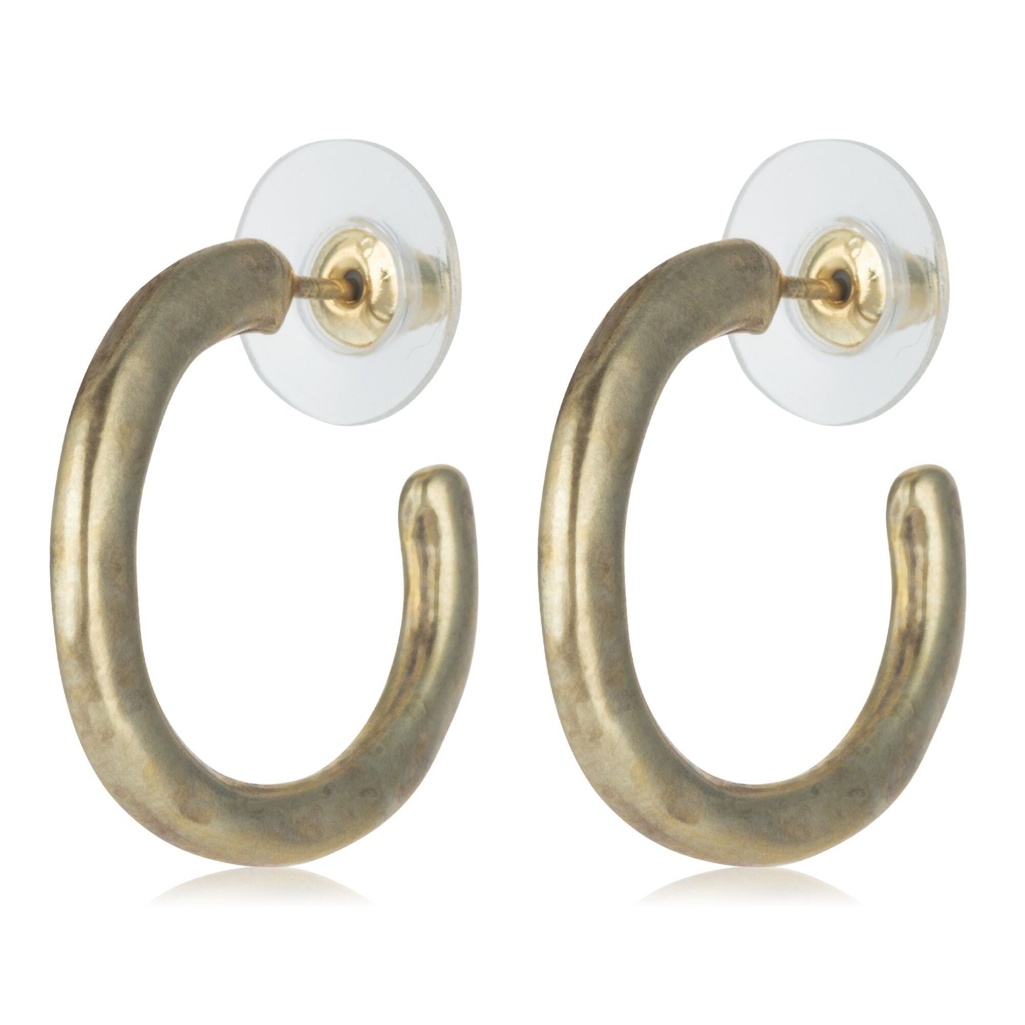 Gloria Mago Gold-Creolen-Ohrring. Gold-Creolen-Creolen-Ohrring