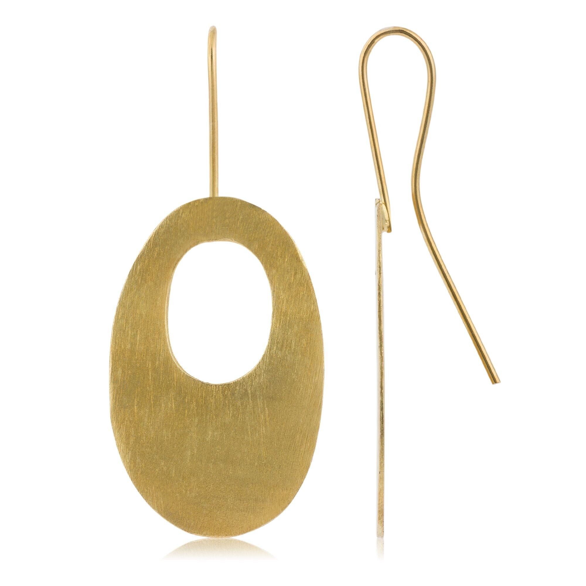 UFO goldener Ohrring goldener Haken