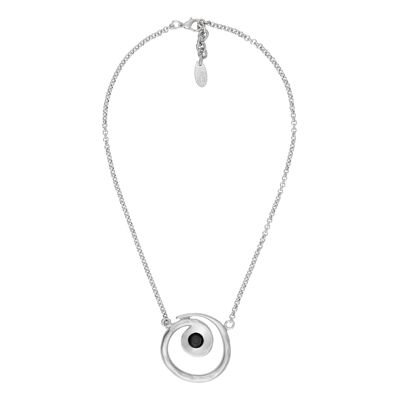 "Circle lane" choker silver plated